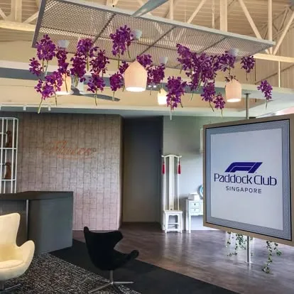 Paddock Club sign
