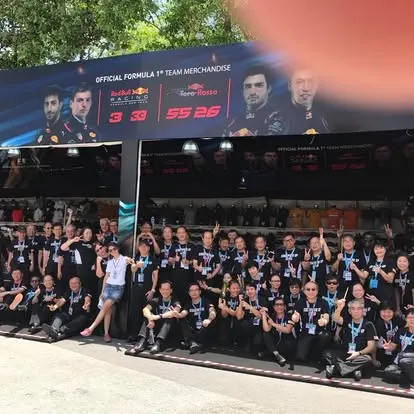 AMC team at Singapore Grand Prix 2017